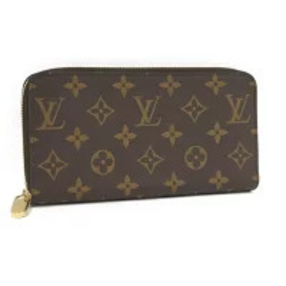 LOUIS VUITTON Round Zipper Long Wallet Zippy Monogram Rose Pink Ballerine
